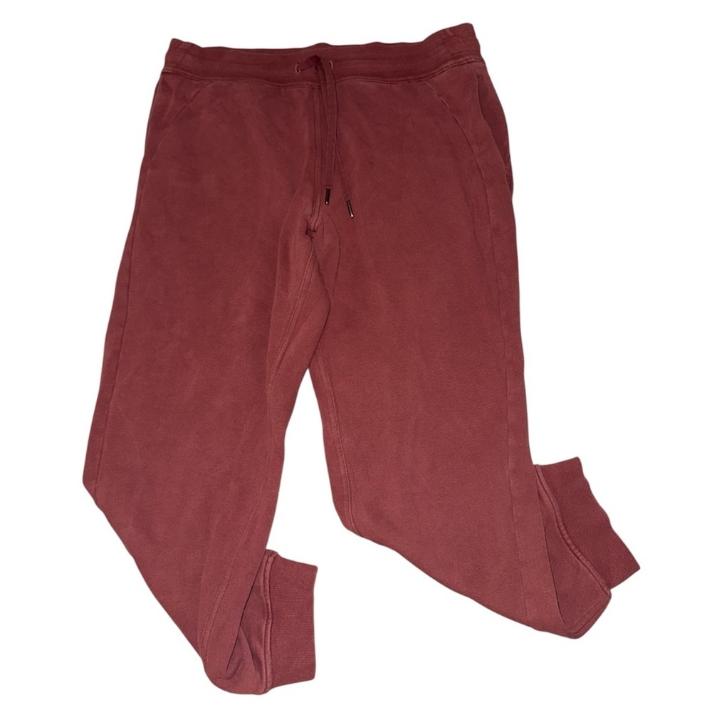 Lululemon Athletica red maroon scuba joggers women’s size 12